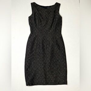 David Meister Sleeveless Sheath Dress - Charcoal Gray